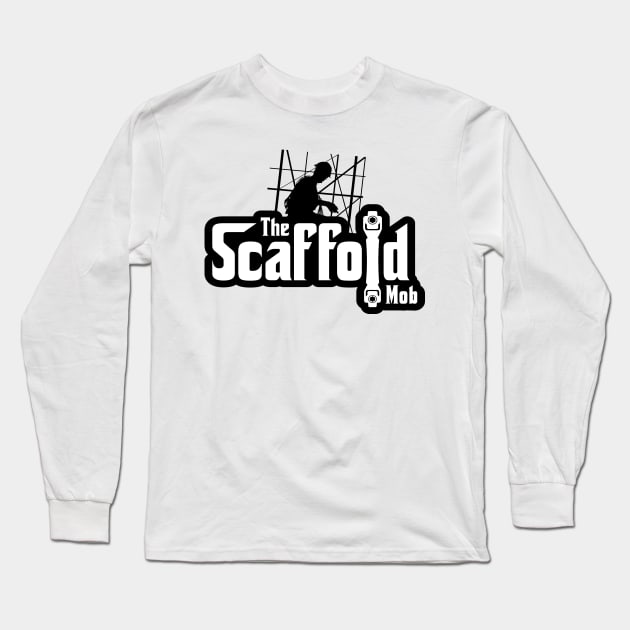 Scaffold Mob Man Logo Long Sleeve T-Shirt by Scaffoldmob